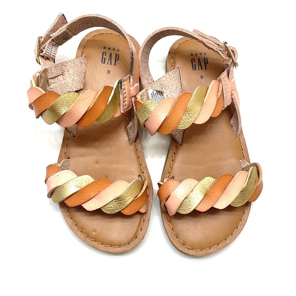 Gap Toddler Girl Neutral Twist Sandal, Size 9 - Picture 2 of 10